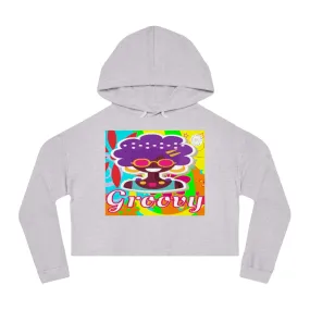 Groovy Hippie Cropped Hoodie