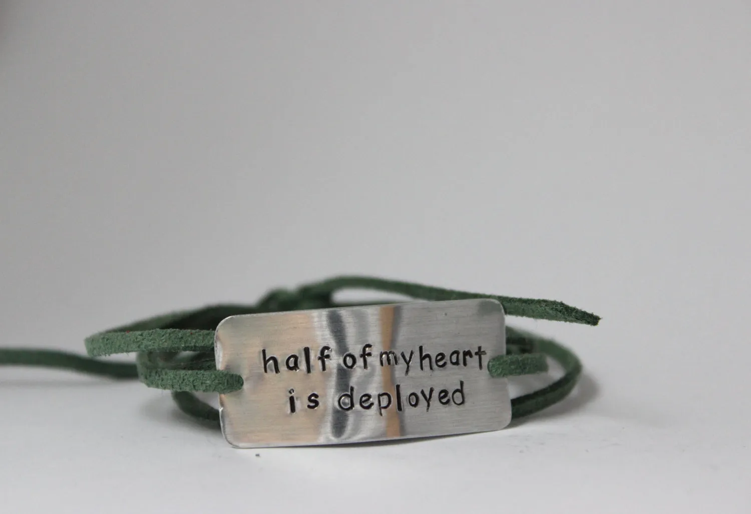 Half My Heart Is Deployed Wrap Bracelet