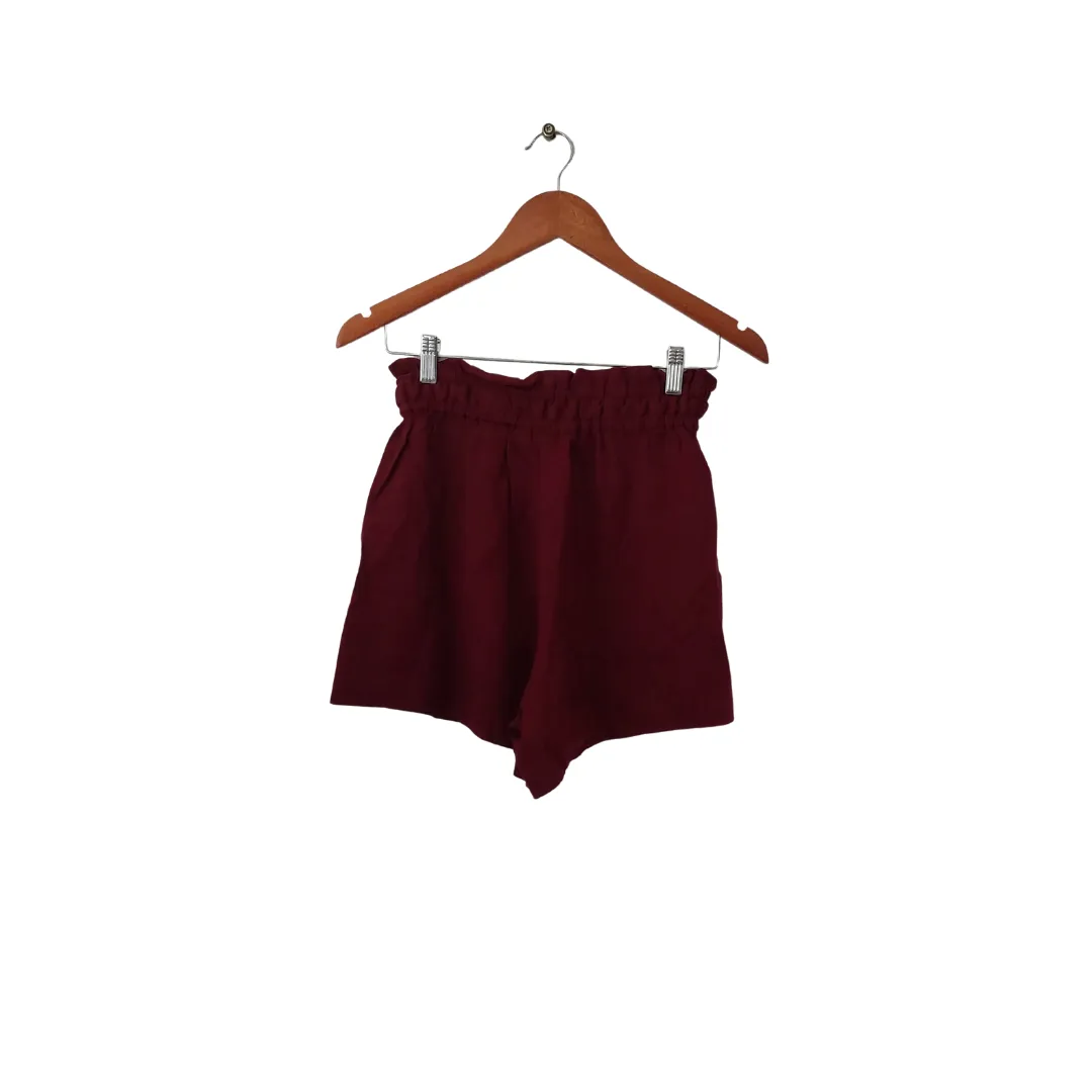 H&M Maroon Drawstring Shorts | Gently Used |