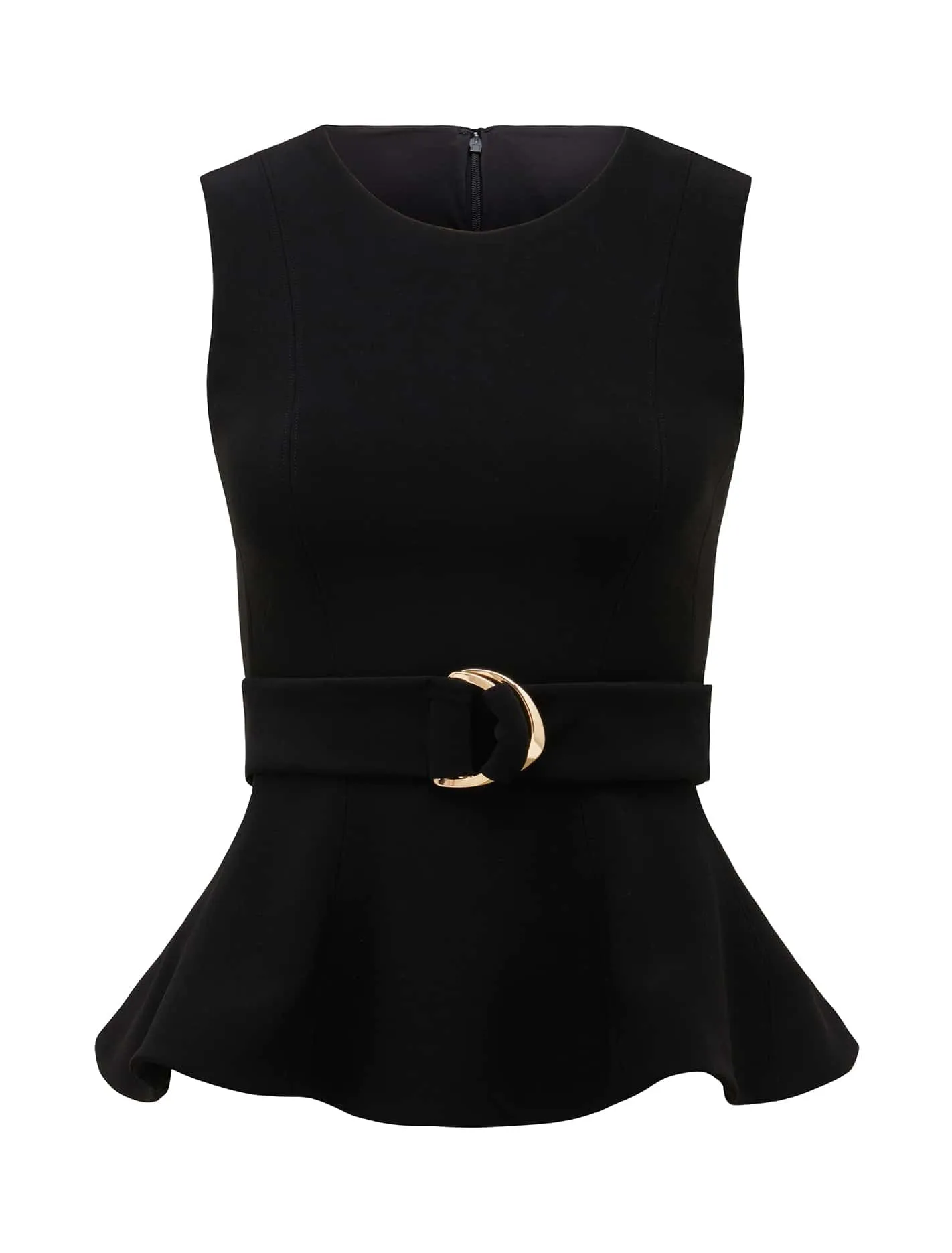 Harmony Crepe Peplum Top