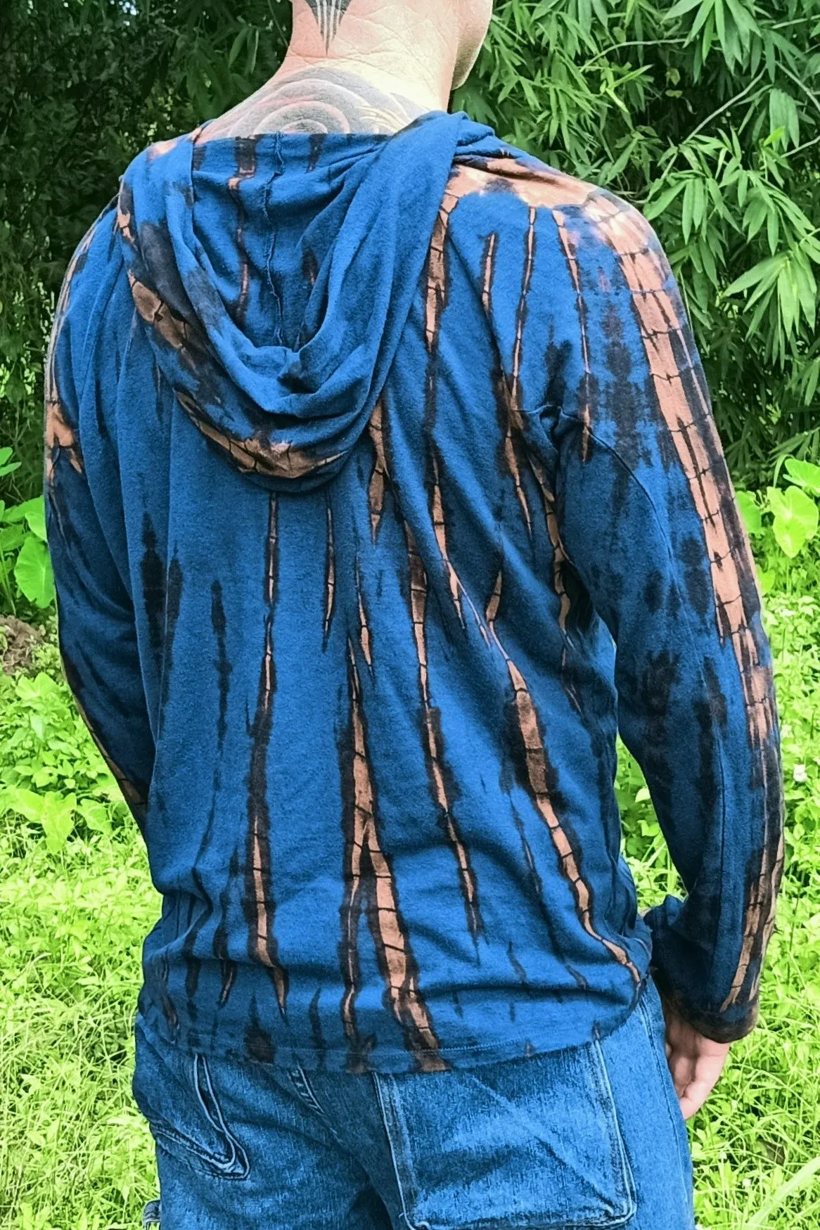 Hemp Hoody in Indigo Earth