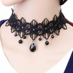 Hold Me Black Choker Necklace