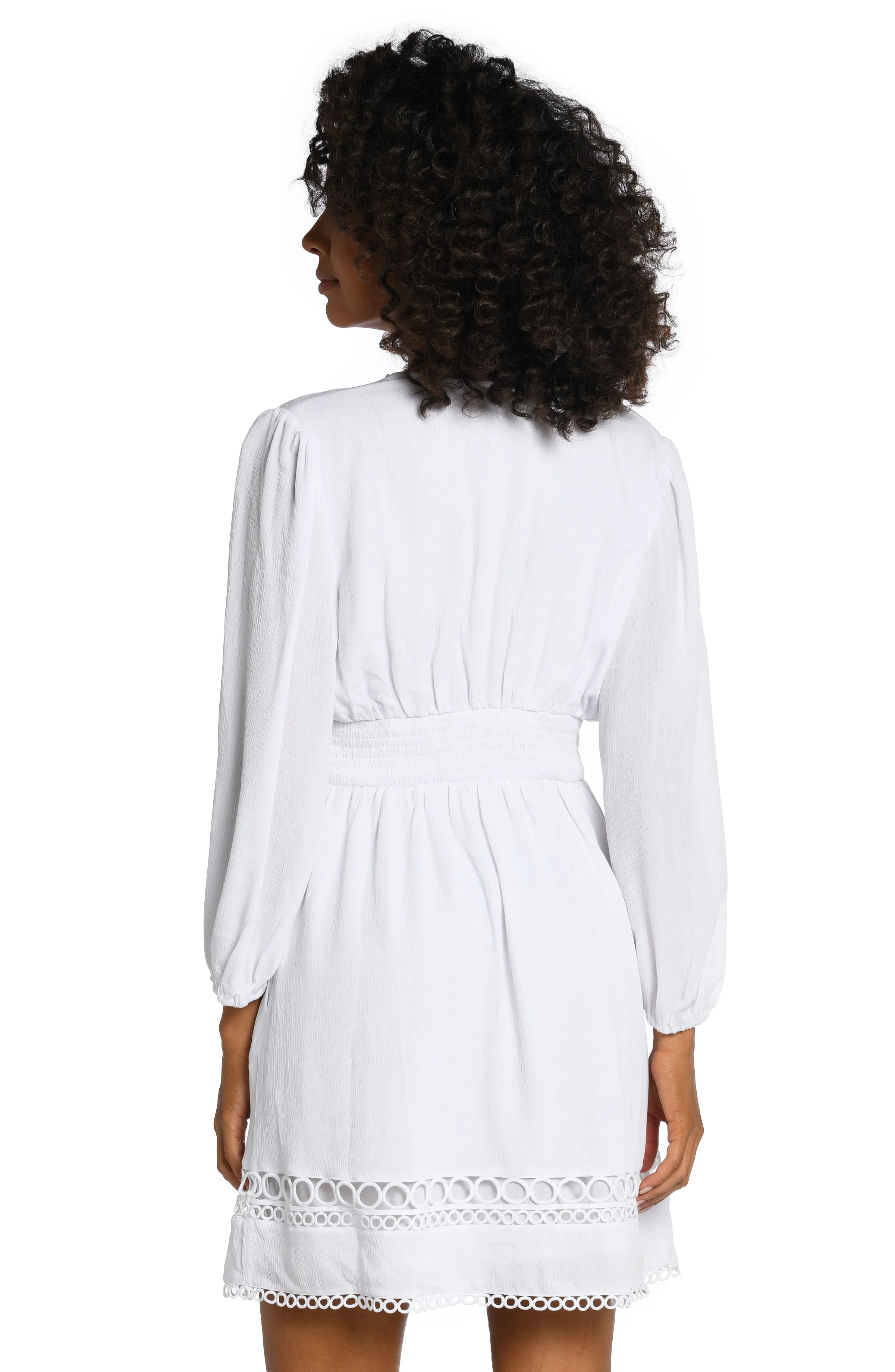 Illusion Covers V-Neck Dress Cover Up