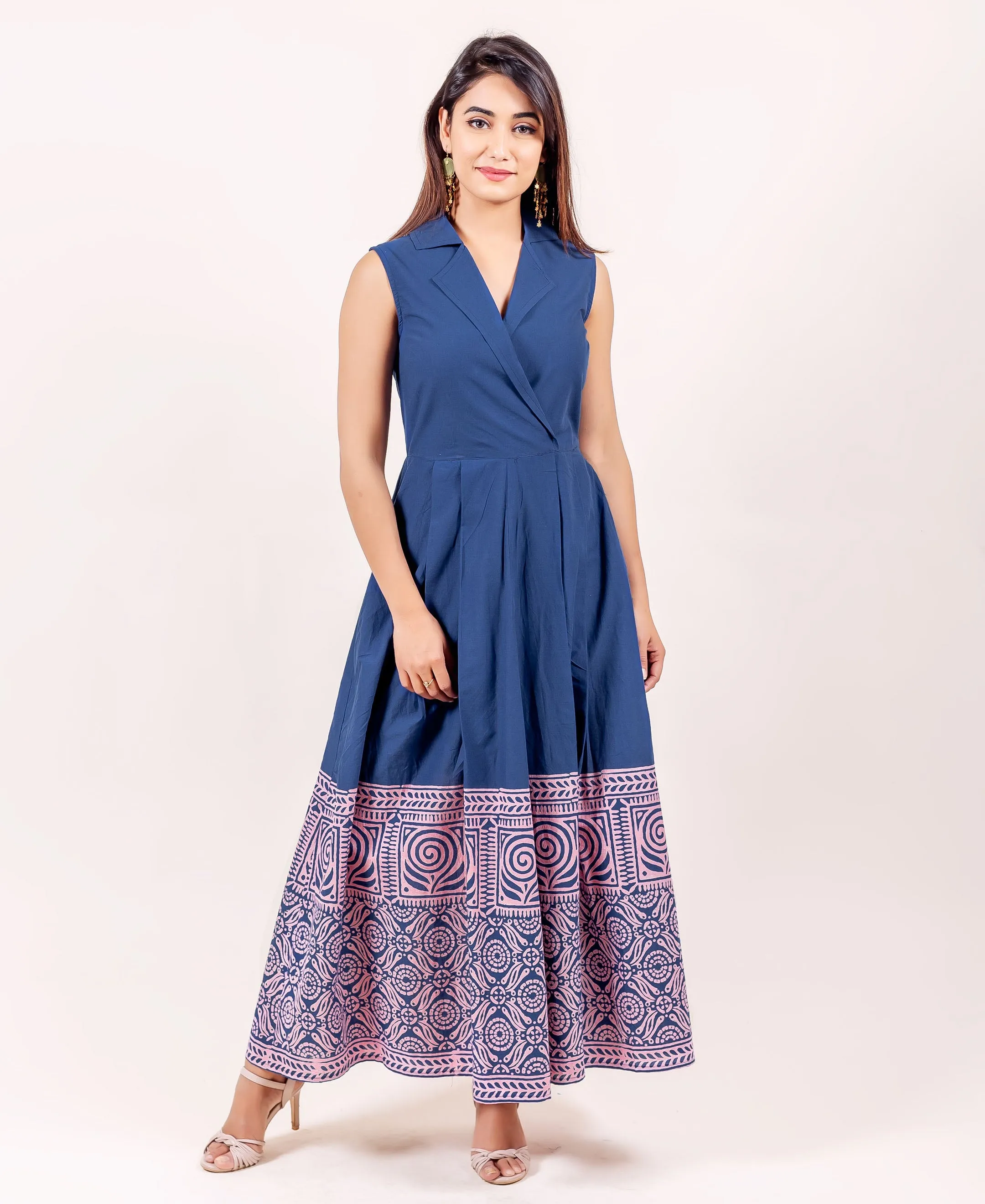 Indigo Solid Dress