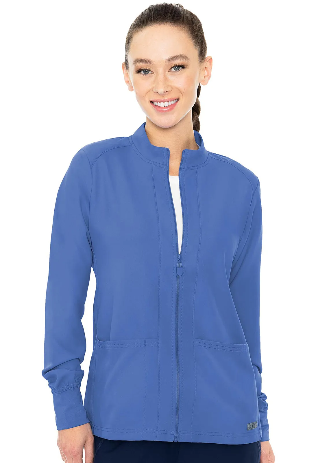 Insight by Med Couture Women's Warm Up Solid Scrub Jacket MC2660