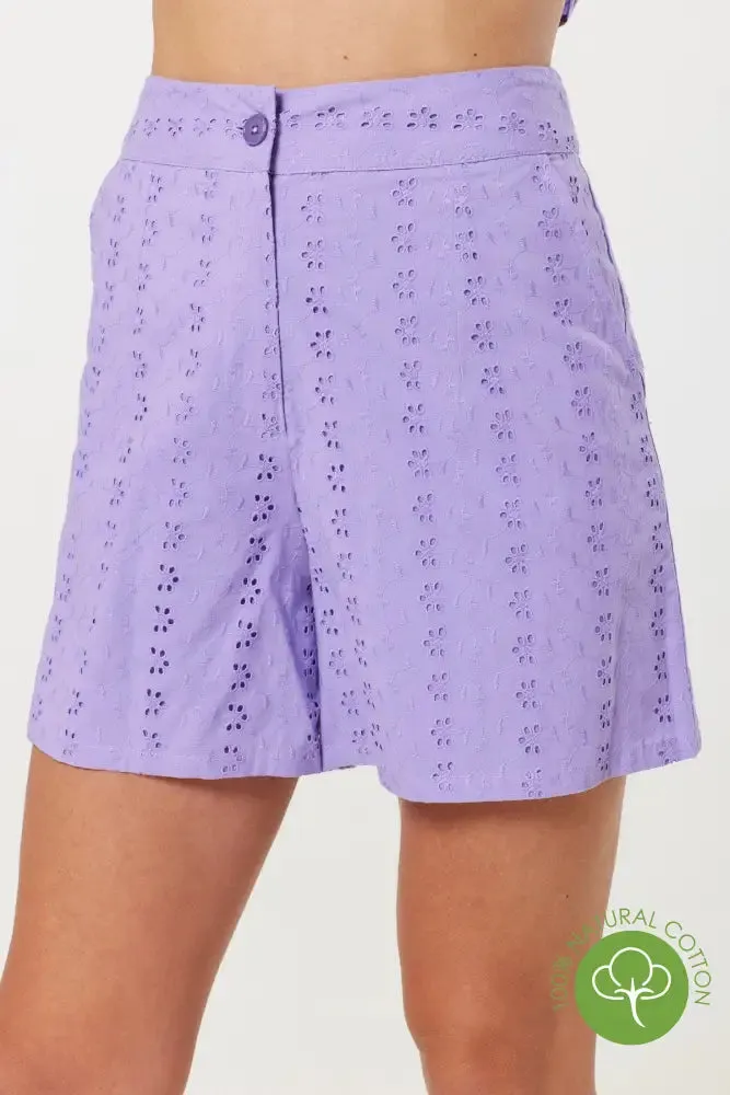 Iris Purple Shorts