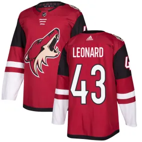 John Leonard Arizona Coyotes adidas Authentic Jersey - Maroon