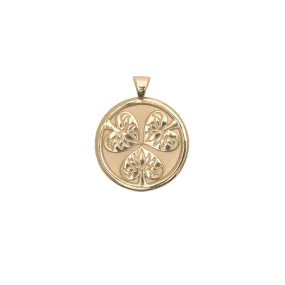 JOY JW Small Pendant Coin in Solid Gold