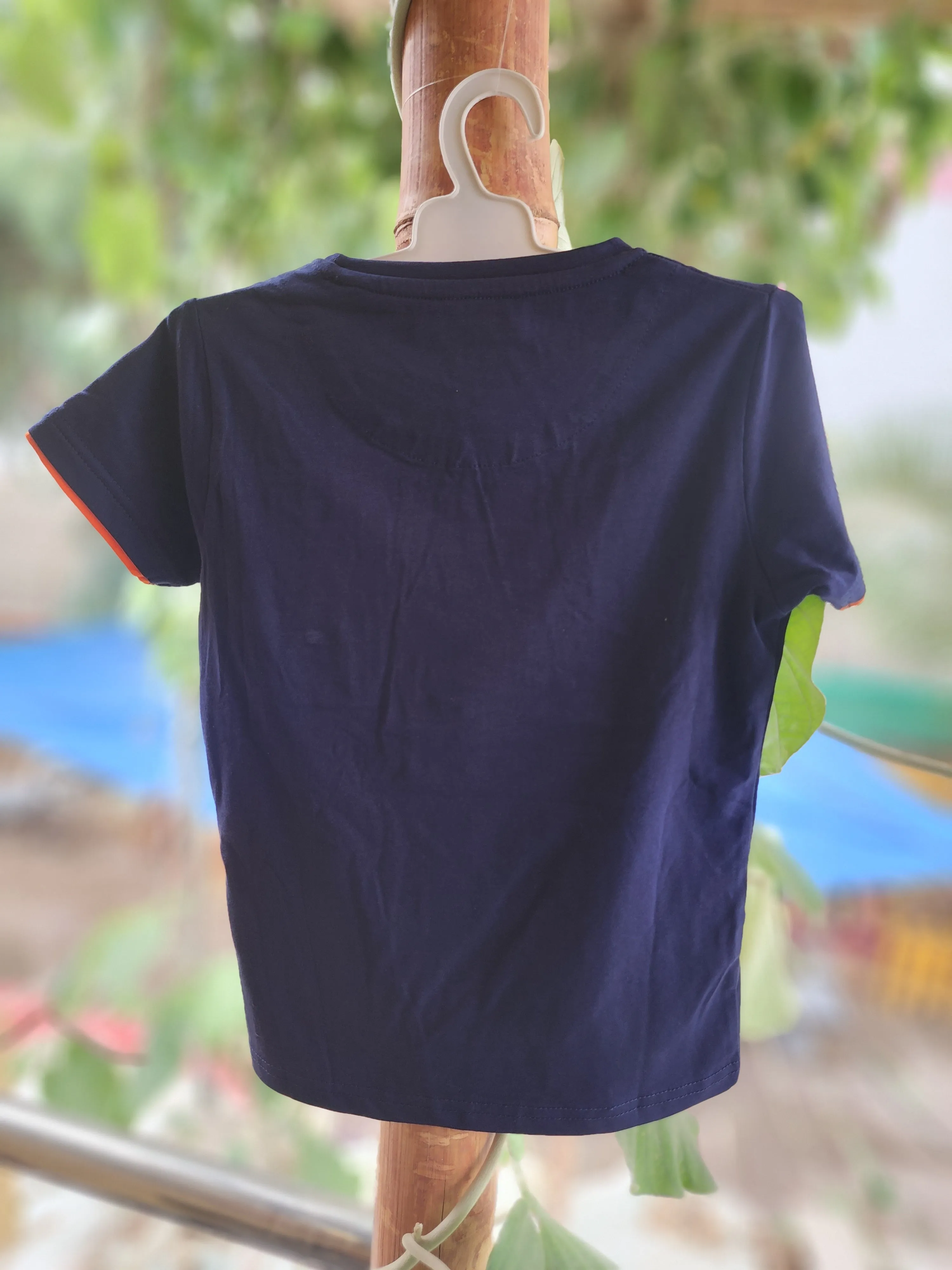 Kids Navy Pocket Style T Shirt