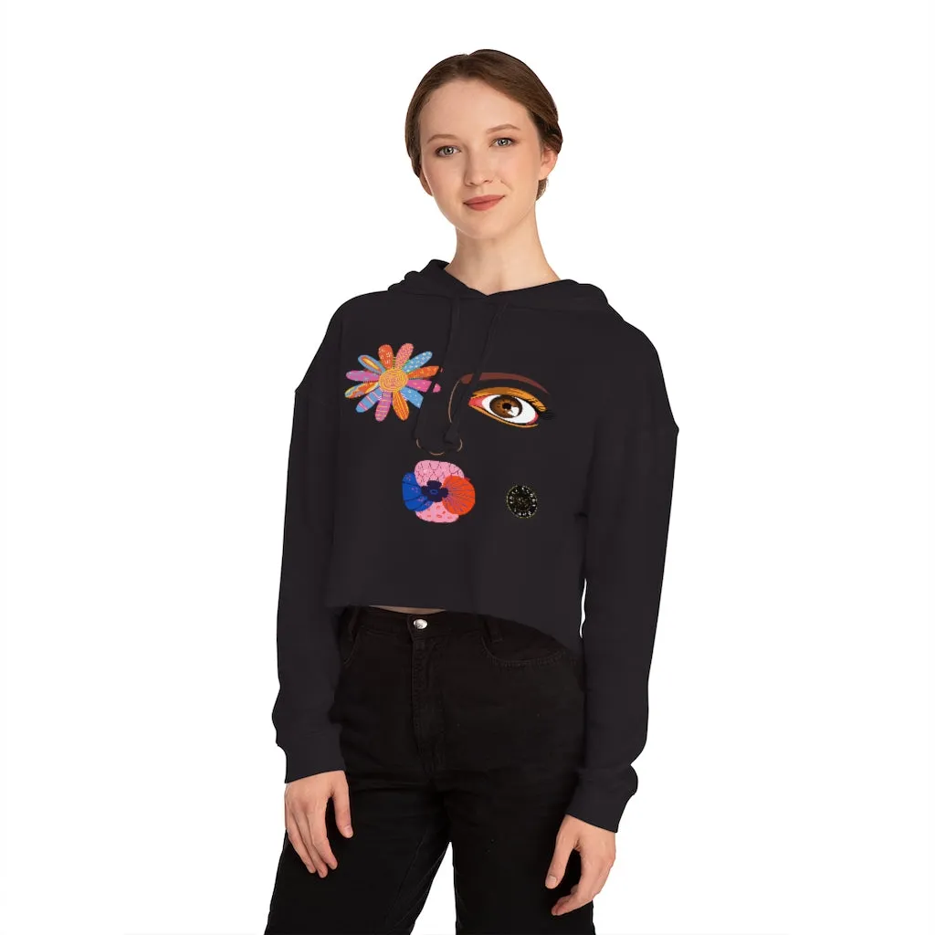 Kiss Me Petunia Cropped Hoodie