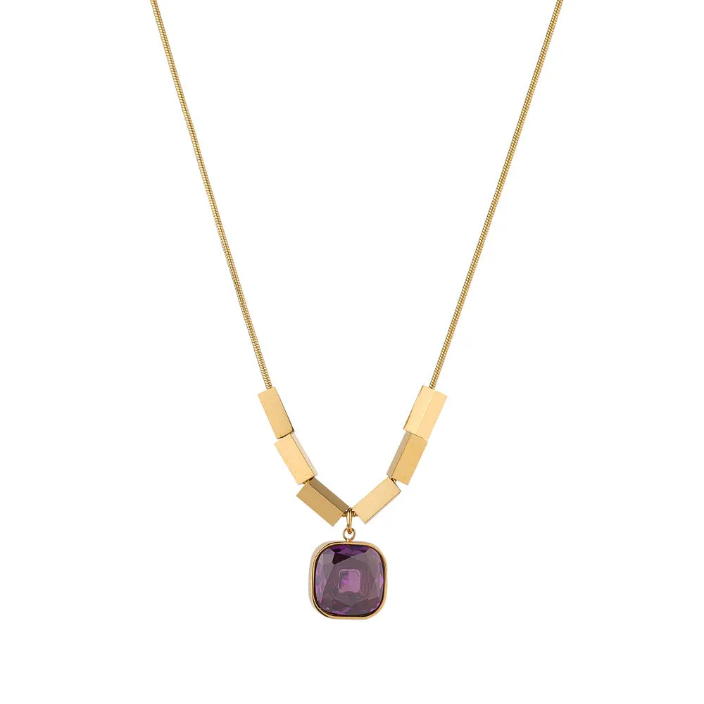 KNIGHT & DAY - Emmalyn Amethyst Necklace