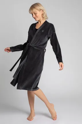 LaLupa Bathrobe Charcoal Grey