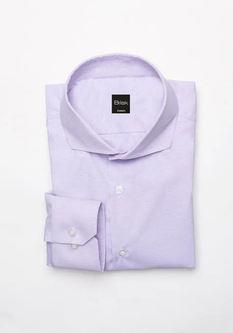 Lilac Micro Houndstooth Performance Ultra Stretch Shirt - Wrinkle Free