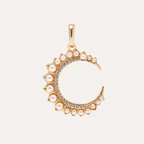 Luna Pearl Pendant in 14kt Gold Over Sterling Silver