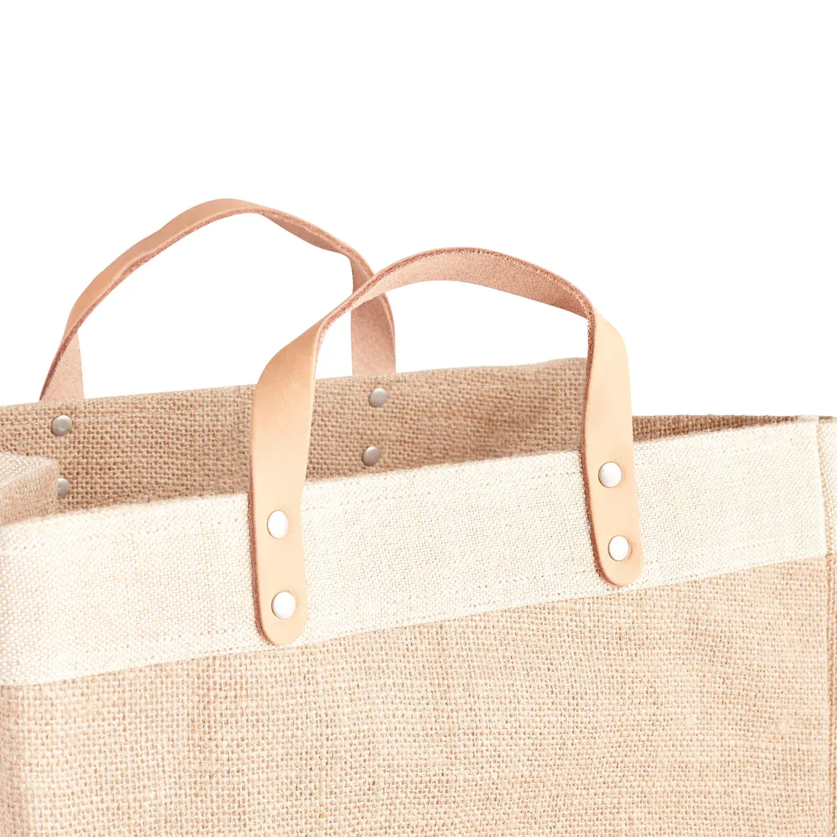 Market Bag in Natural Bouquet by Amy Logsdon