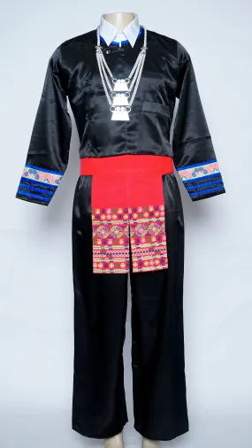 Men Hmong Txaij Set-Blue Trim