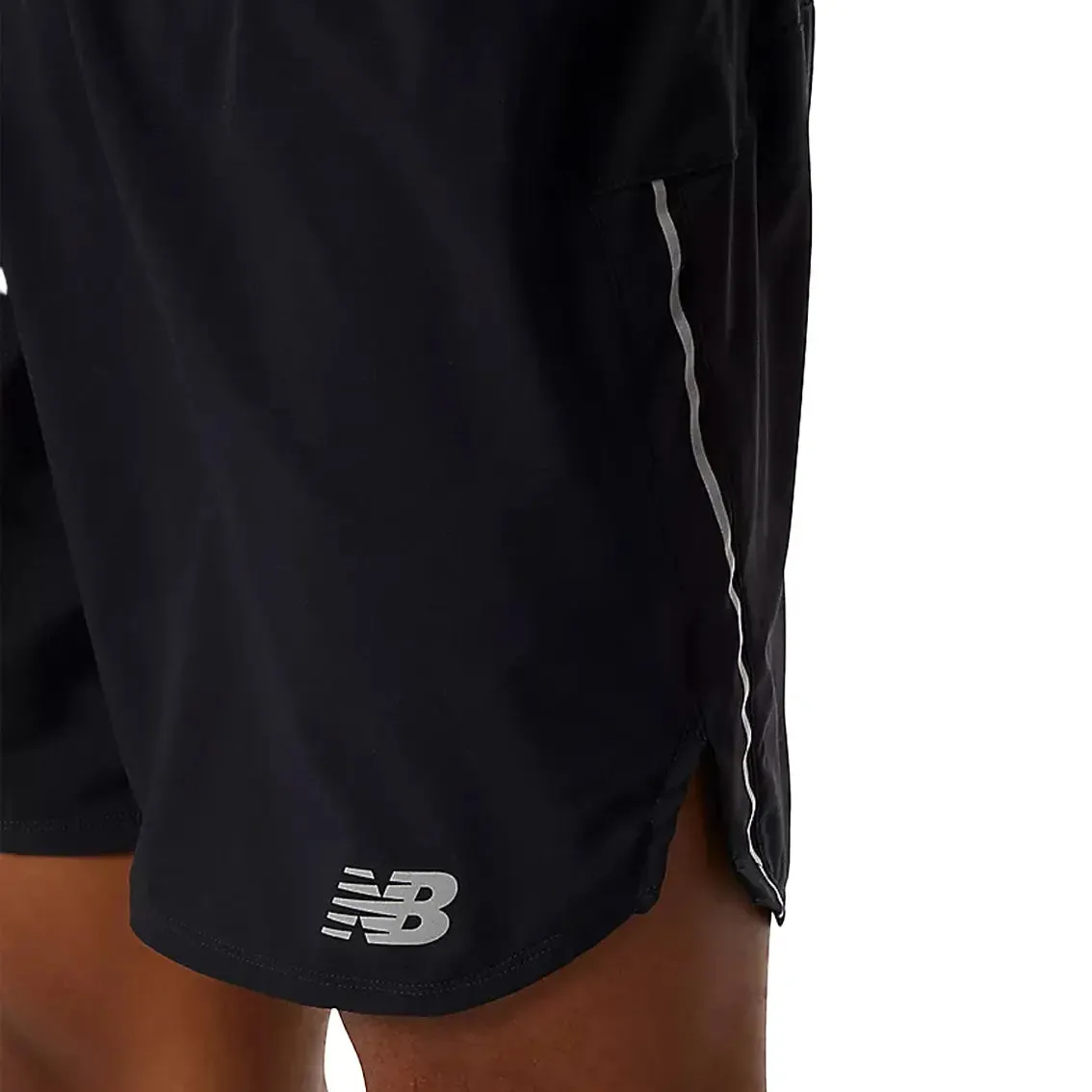 Mens New Balance Impact Run 7 Inch Short - Black