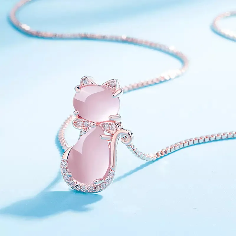 Opal Cat Set (14K Rose Gold Plated)