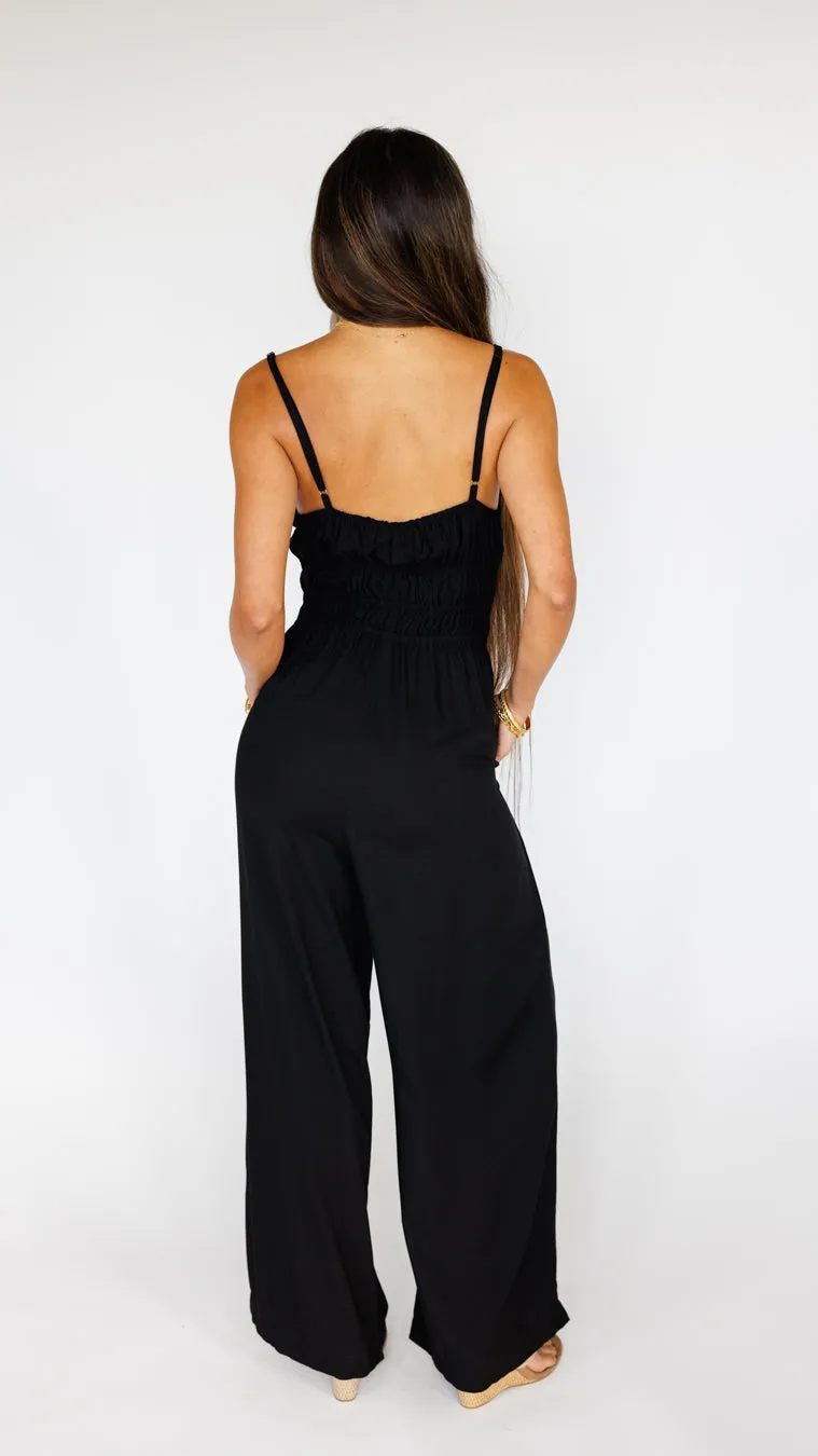 Opal Jumpsuit / Solid Black