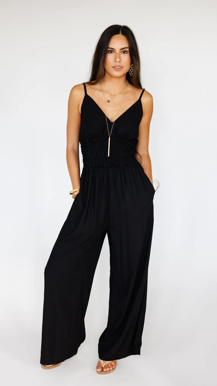 Opal Jumpsuit / Solid Black