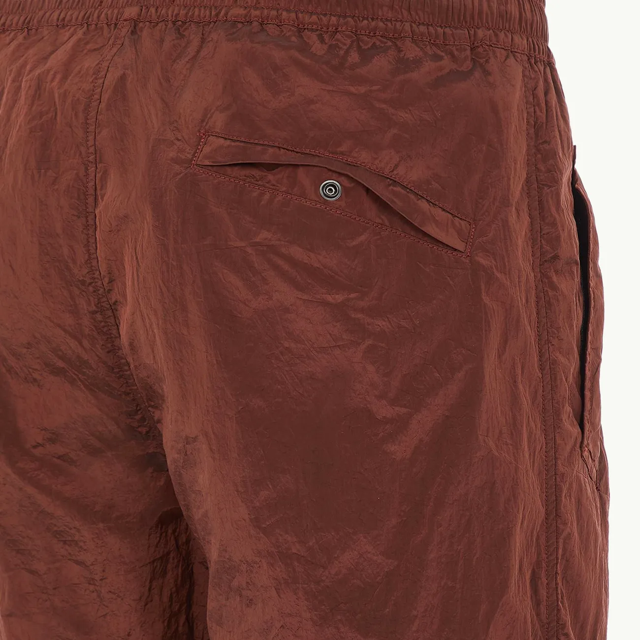 PANTS SIDE ZIPS NYLON MAROON 7779