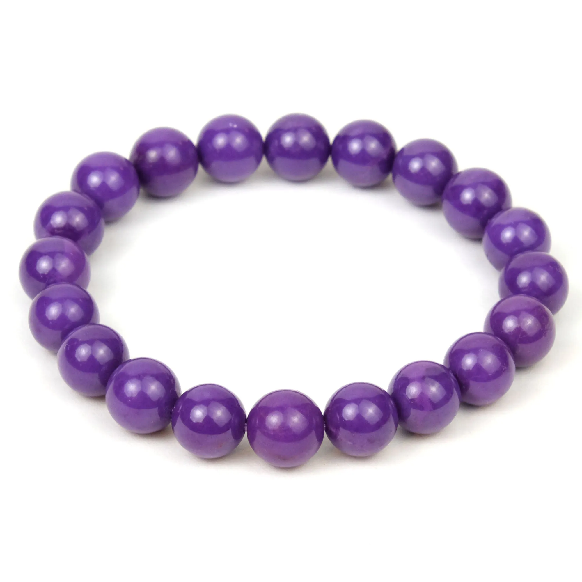 Phosphosiderite Stretch Bracelet 10mm