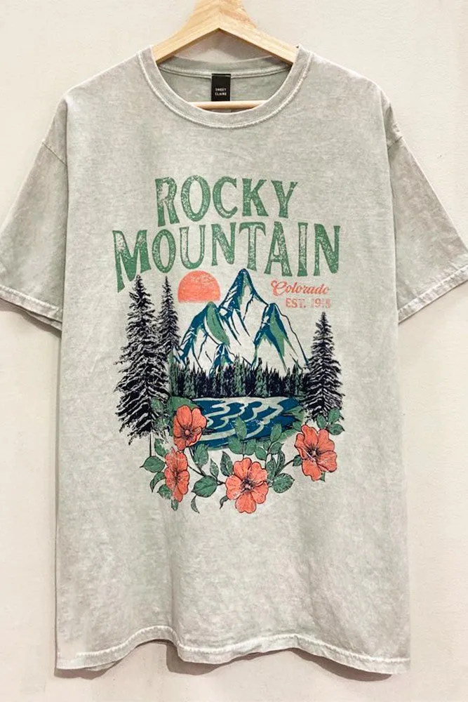 Rocky Mountain Tee in Iceberg Green