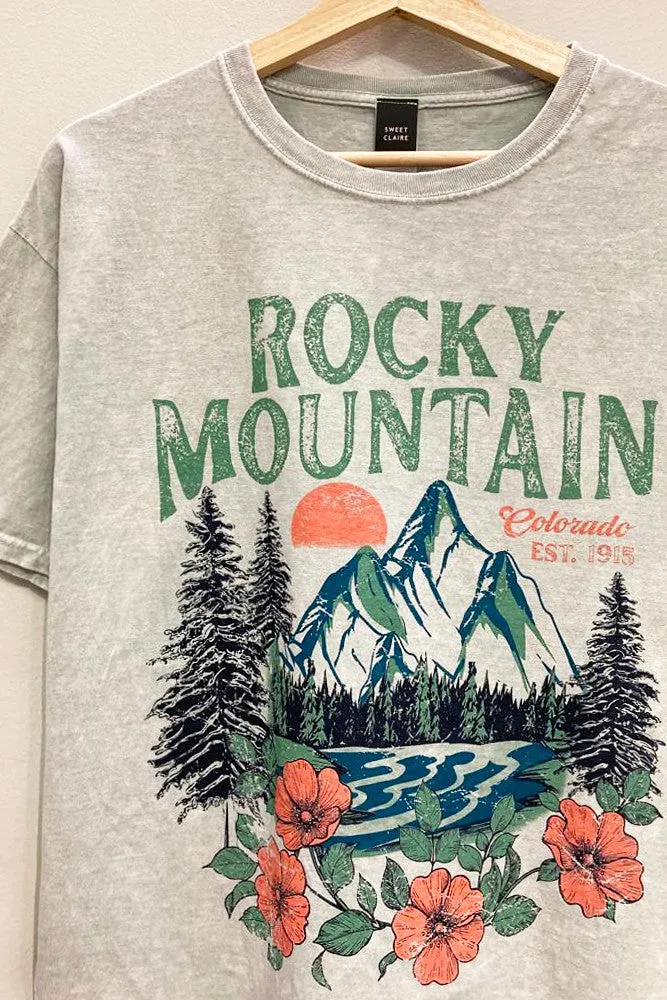 Rocky Mountain Tee in Iceberg Green