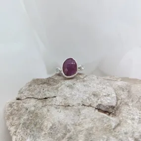 Ruby and Moonstone Ring