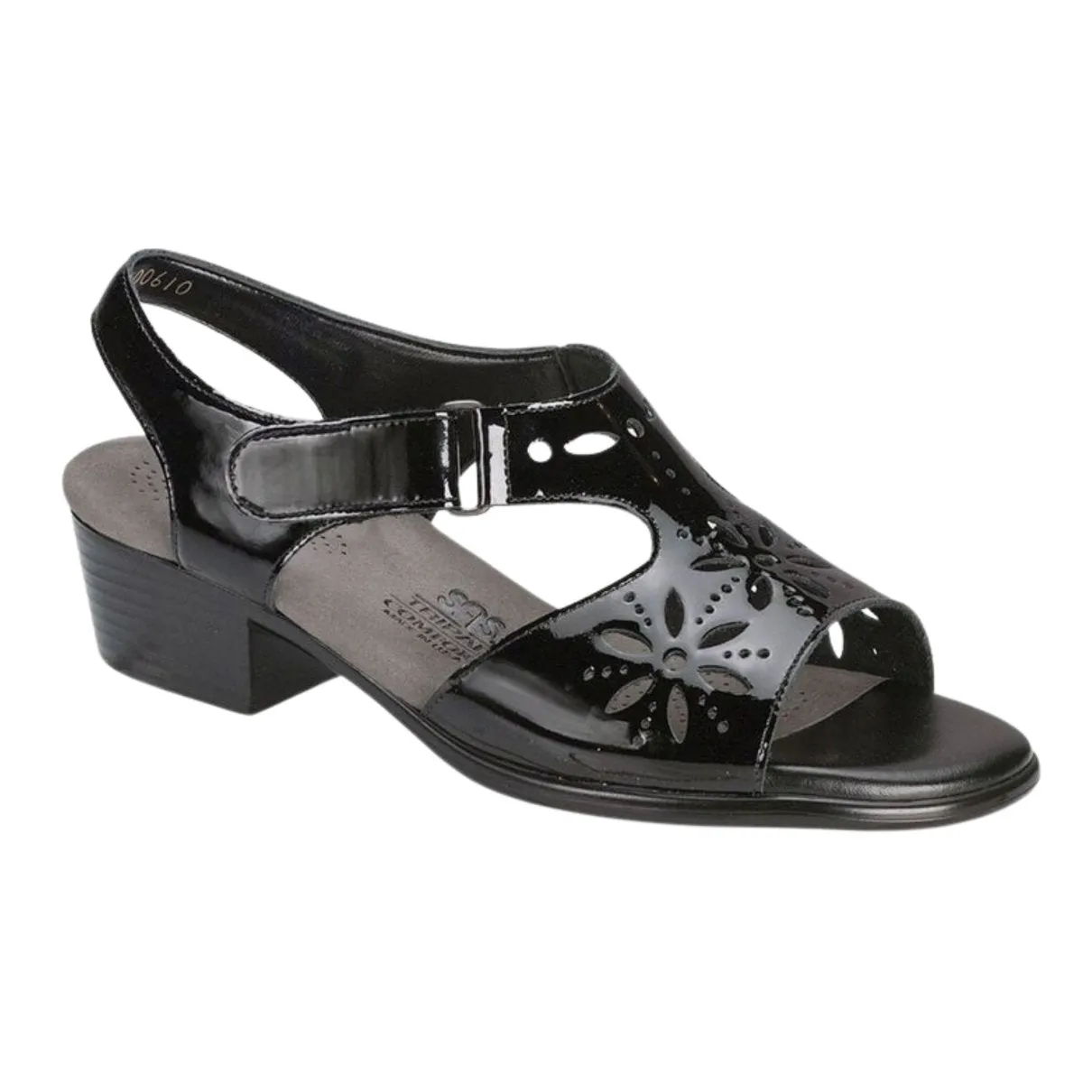 S A S Women's Sunburst Black Patent