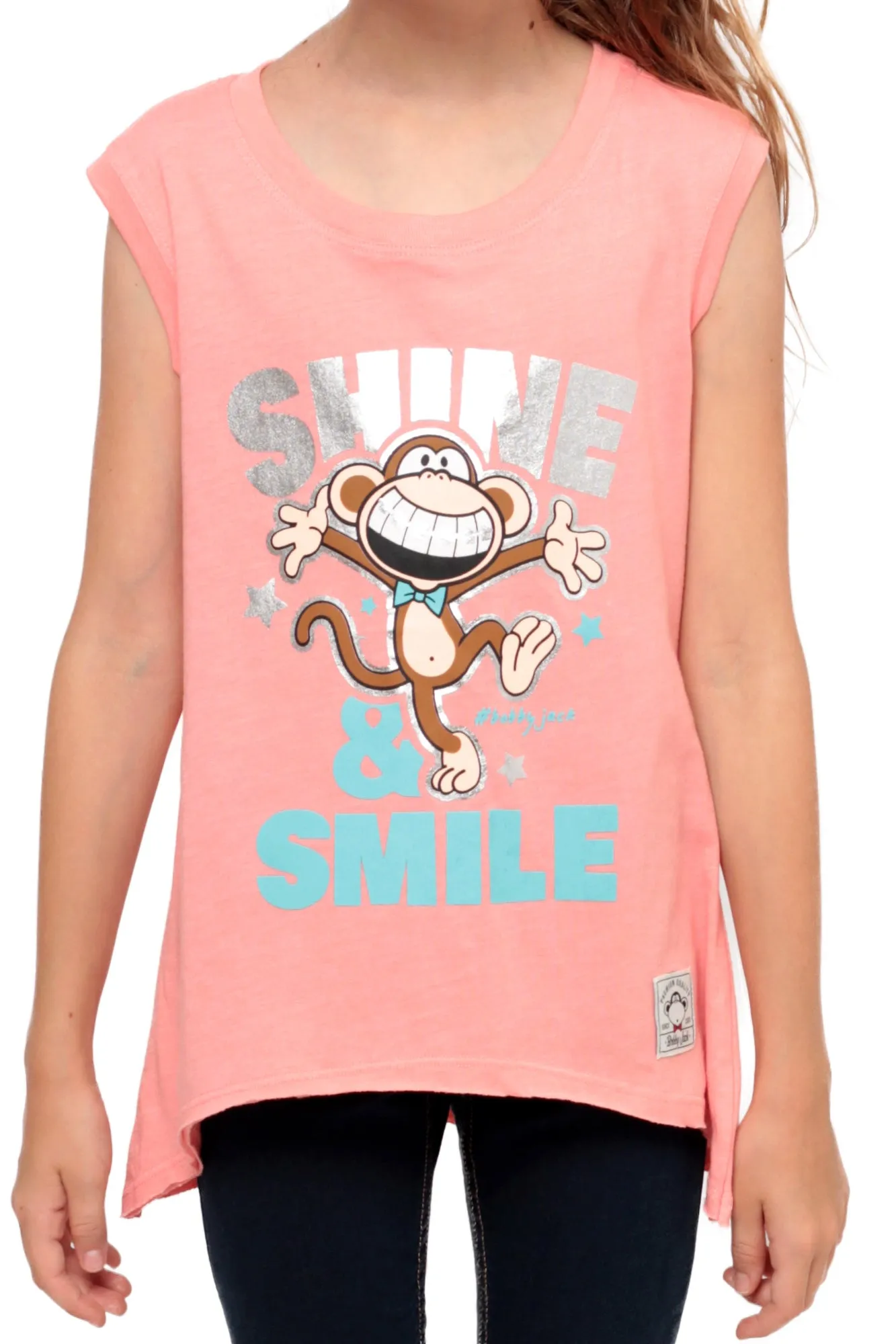 Shine And Smile | Muscle Top - Coral