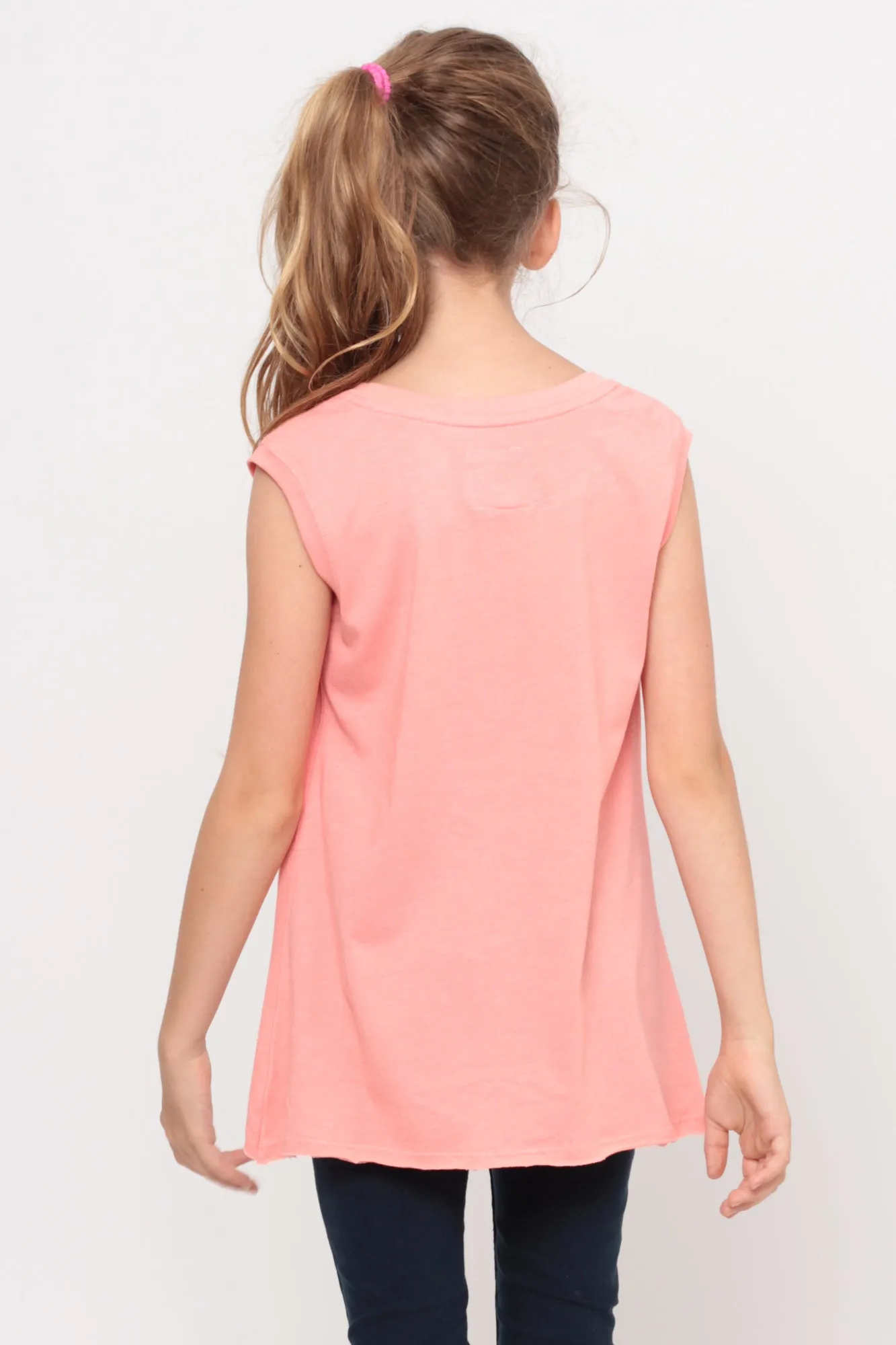 Shine And Smile | Muscle Top - Coral