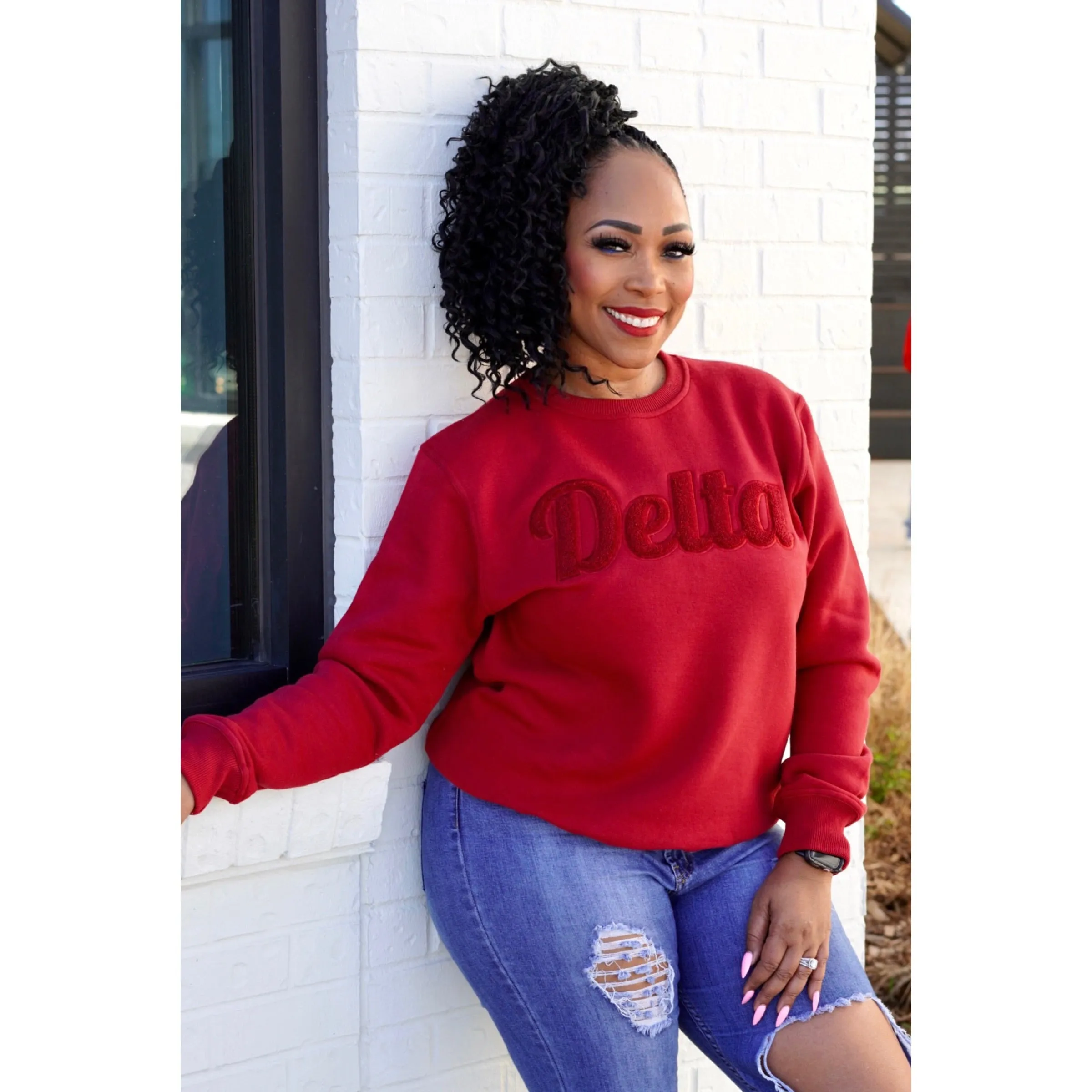 Solid Delta Chenille Sweatshirts