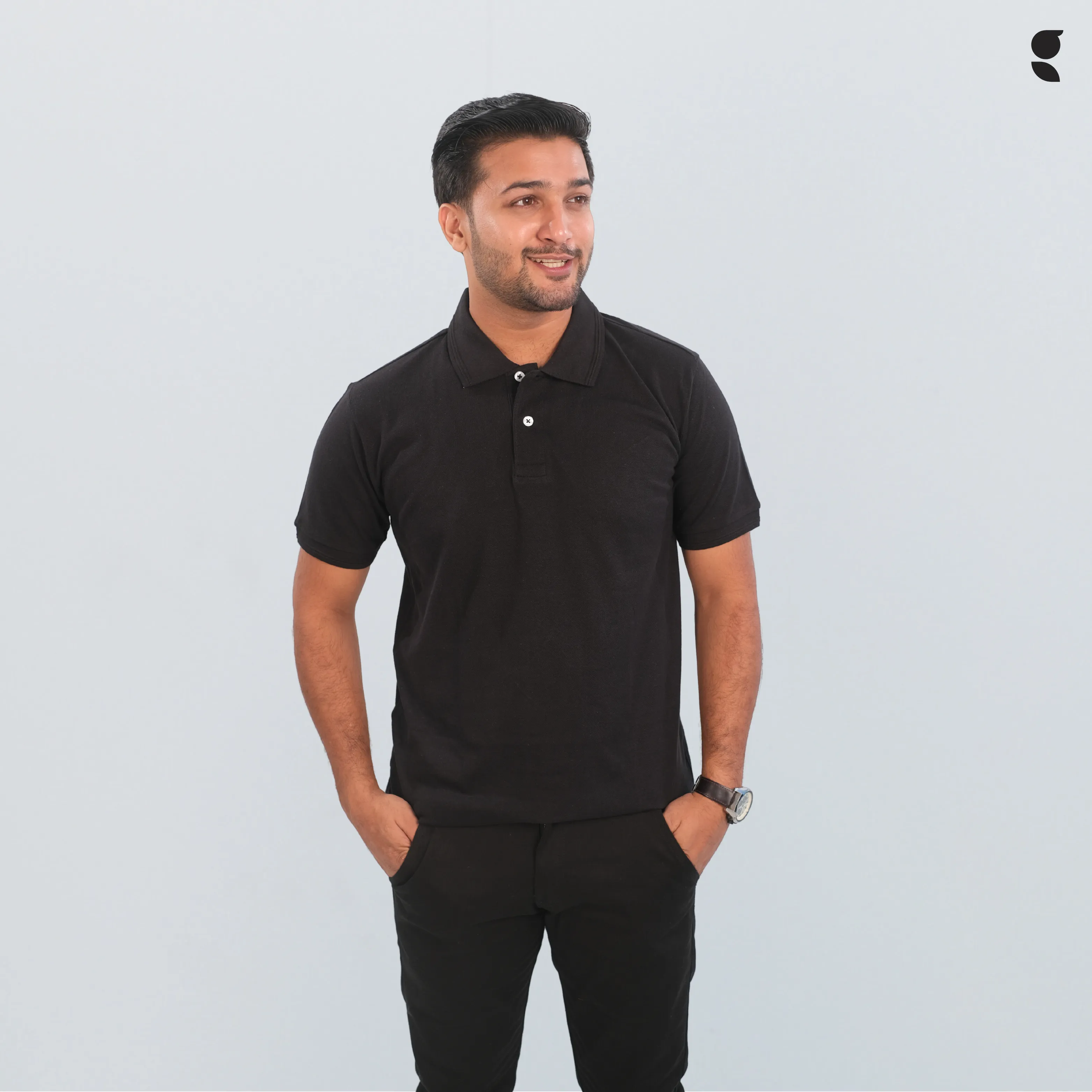 Solid Polo | Black