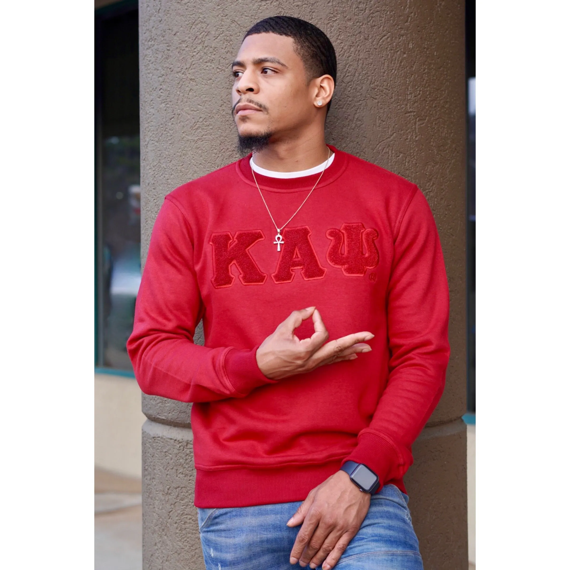 Solid ΚΑΨ Chenille Sweatshirt