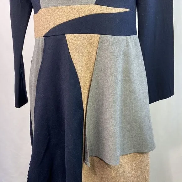 StogovaTanGray Black Color Block Dress