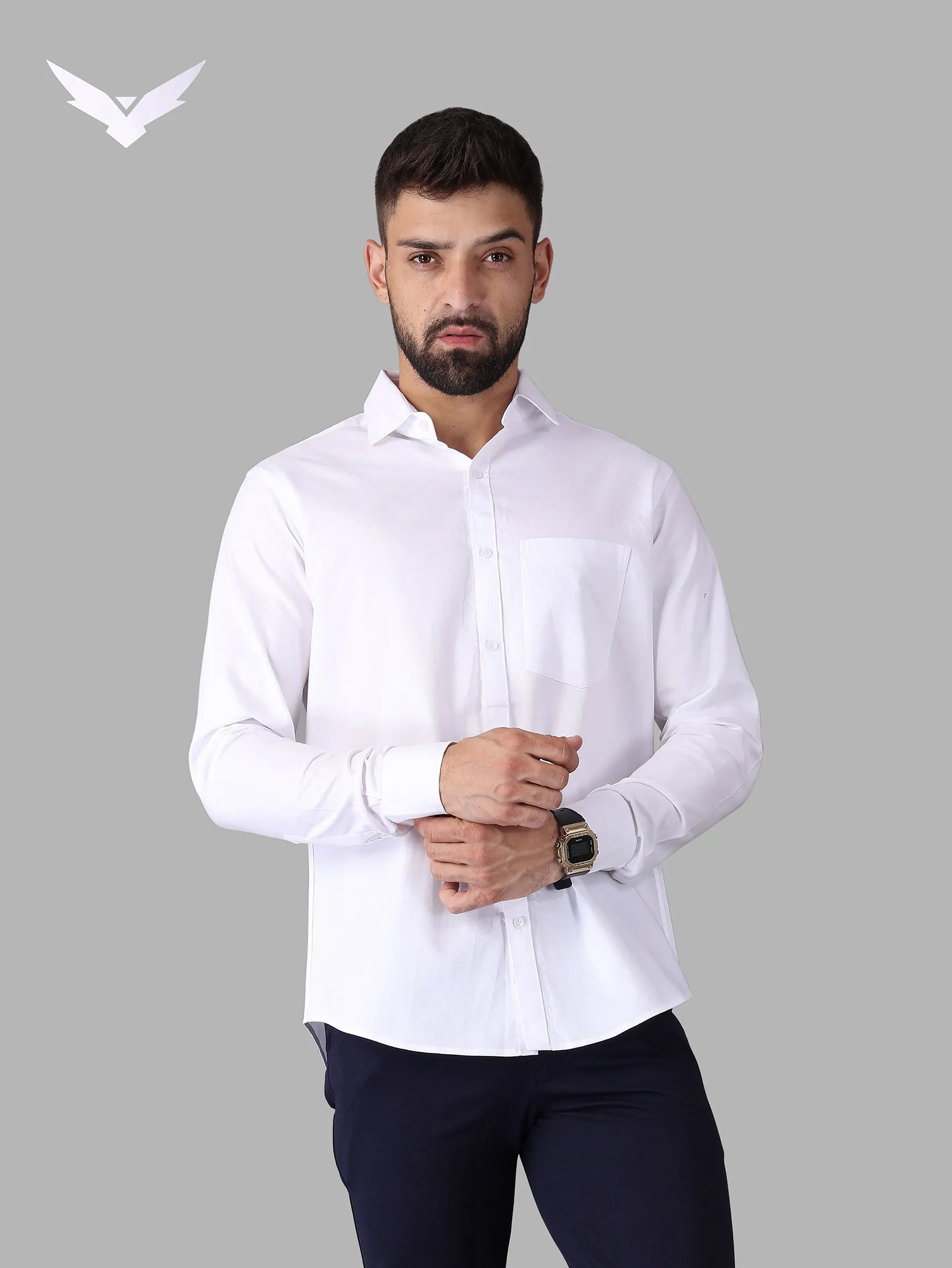 Super Soft Cotton White Shirt