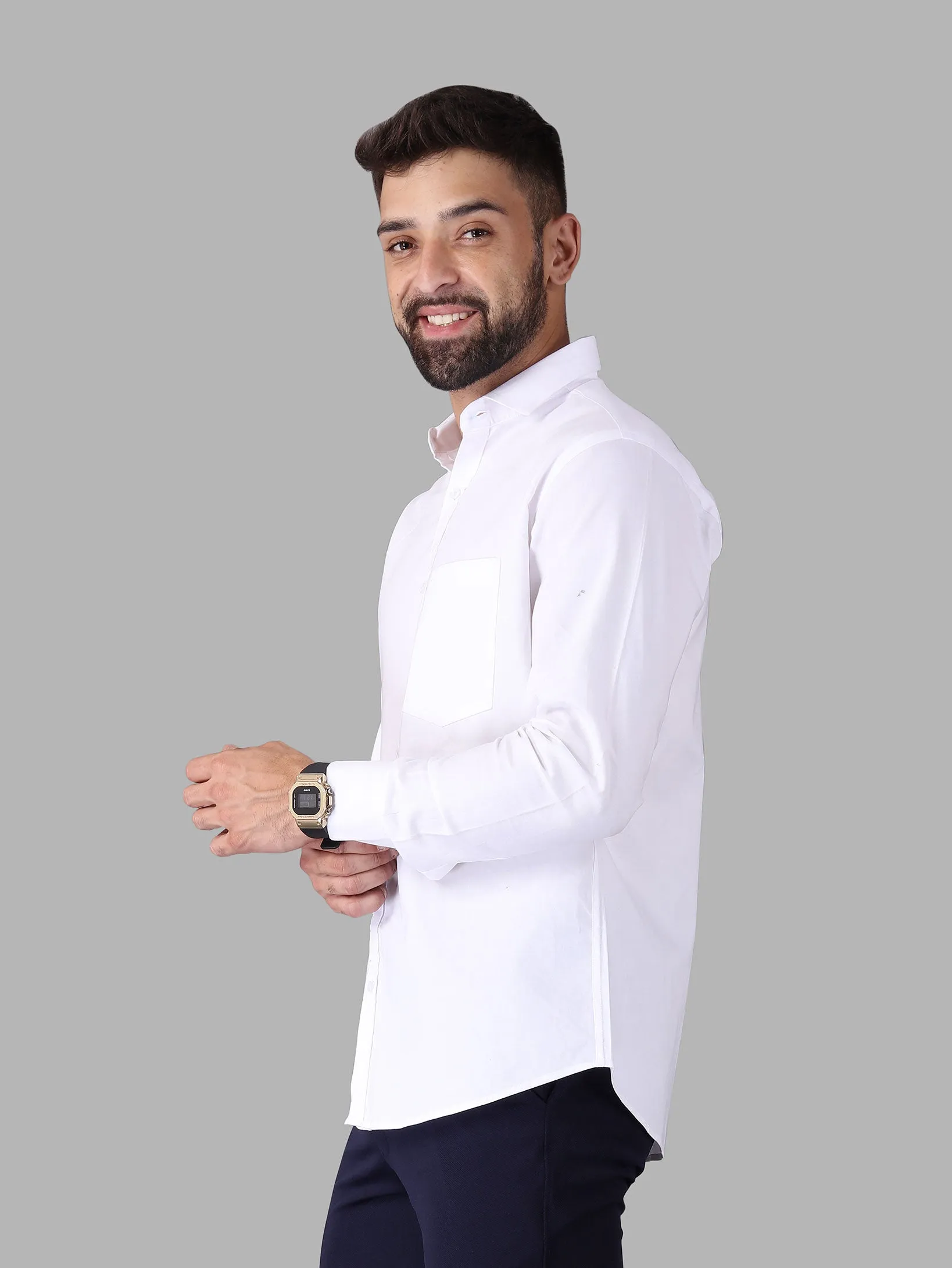 Super Soft Cotton White Shirt