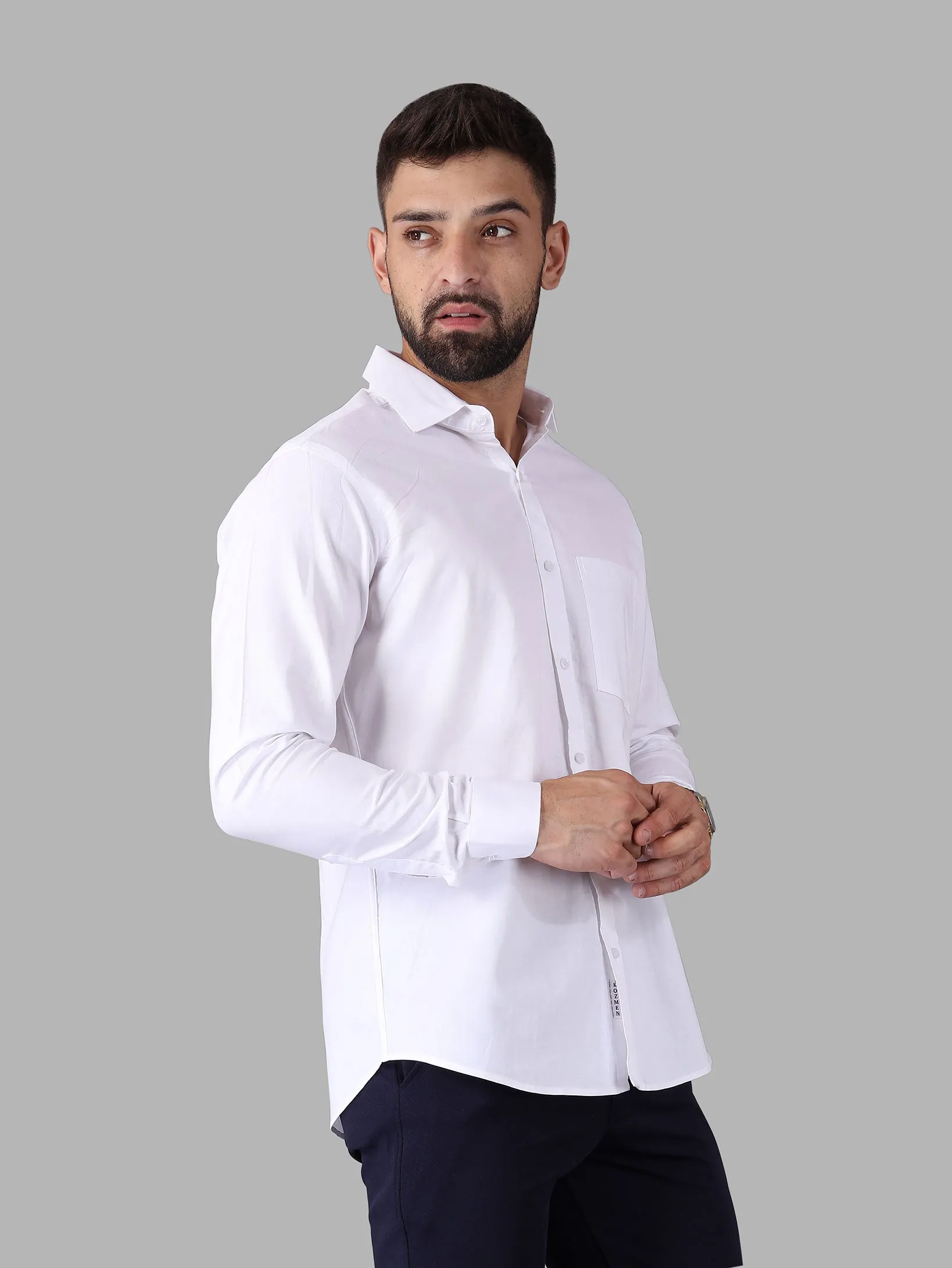 Super Soft Cotton White Shirt