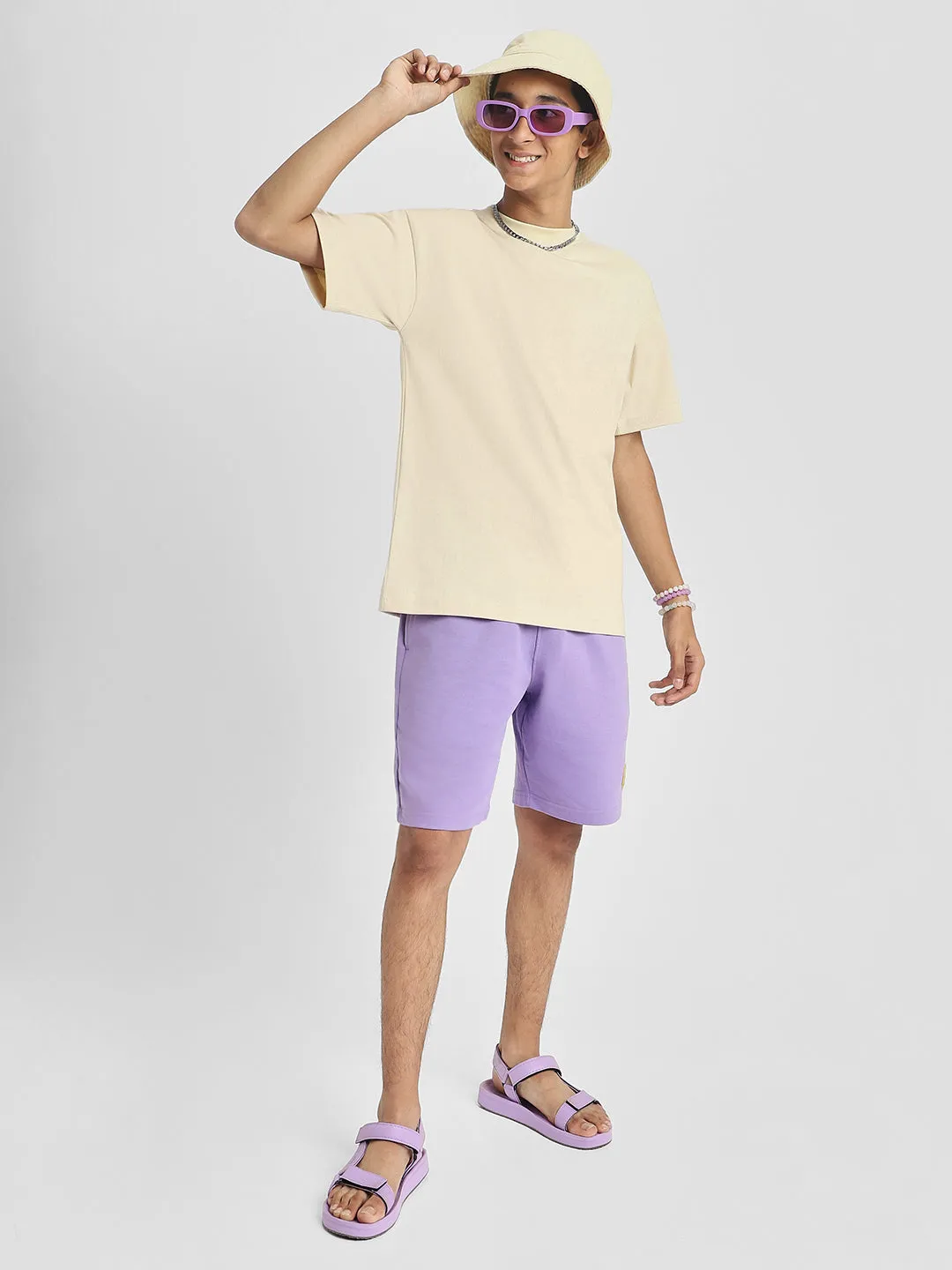 Swanwhite Oversized Solid Boys T-shirt