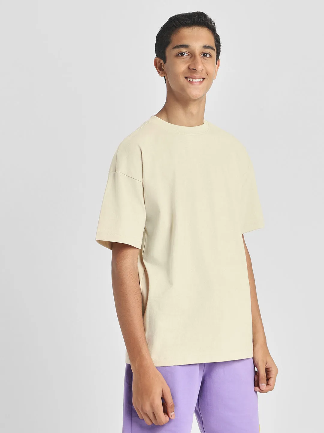 Swanwhite Oversized Solid Boys T-shirt