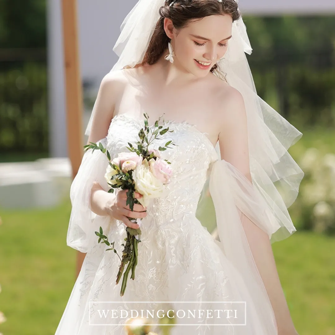 The Faire Wedding Bridal Strapless Tube Gown