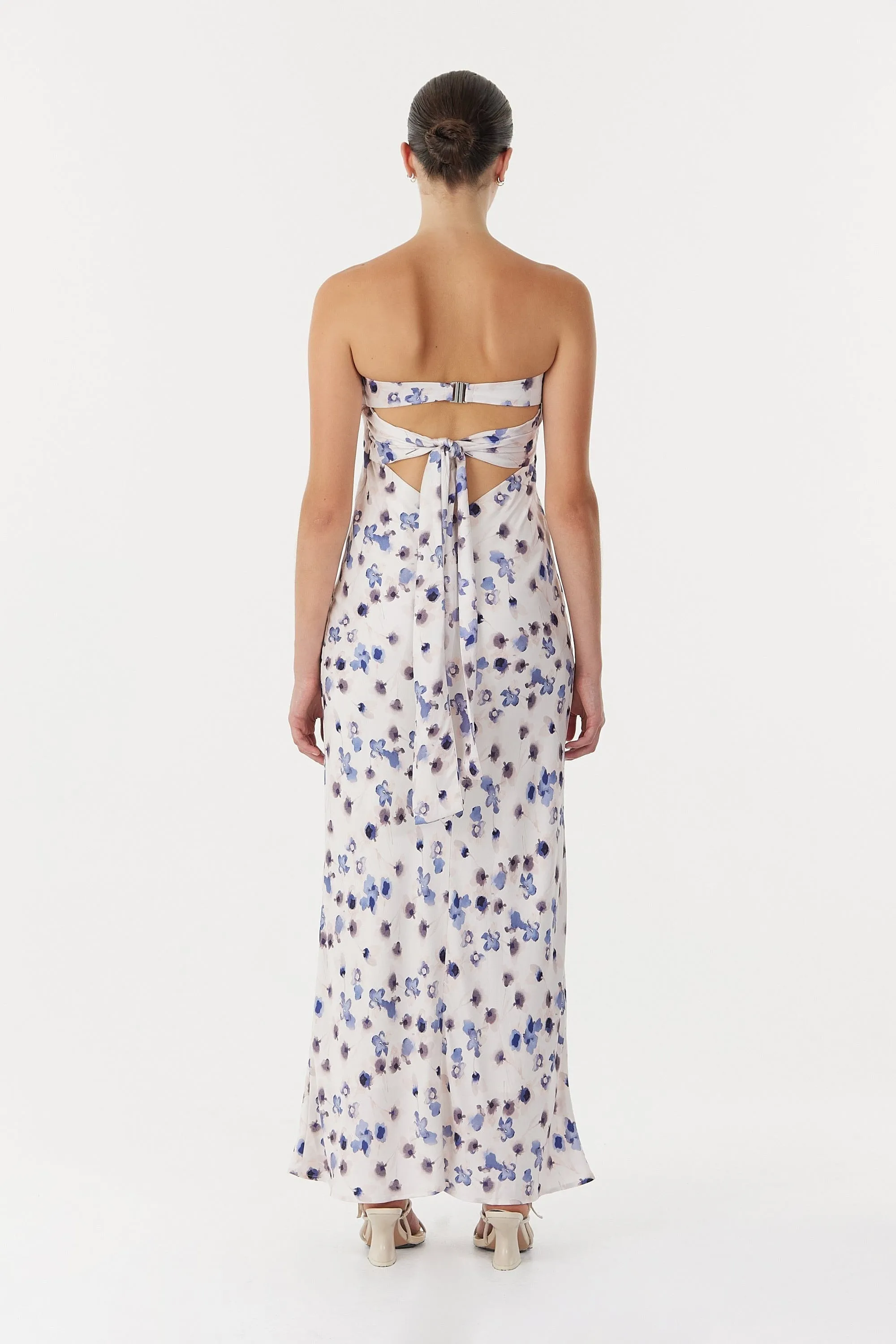 Third Form | Blue Bell Bias Strapless Dress