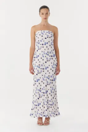 Third Form | Blue Bell Bias Strapless Dress