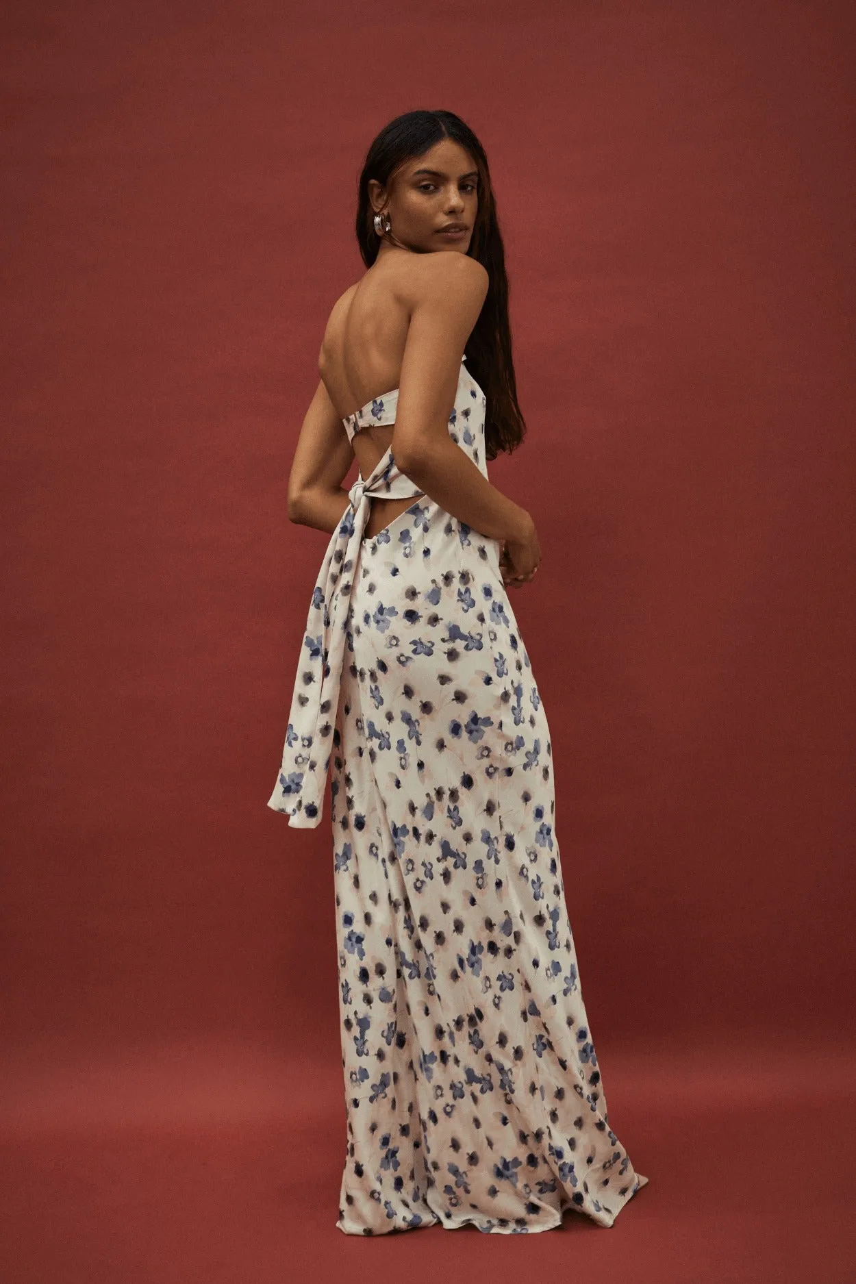 Third Form | Blue Bell Bias Strapless Dress