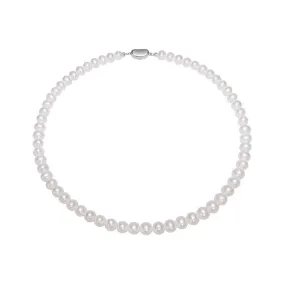 Top Lustre 8-9MM White Freshwater Pearl Necklace WN00486