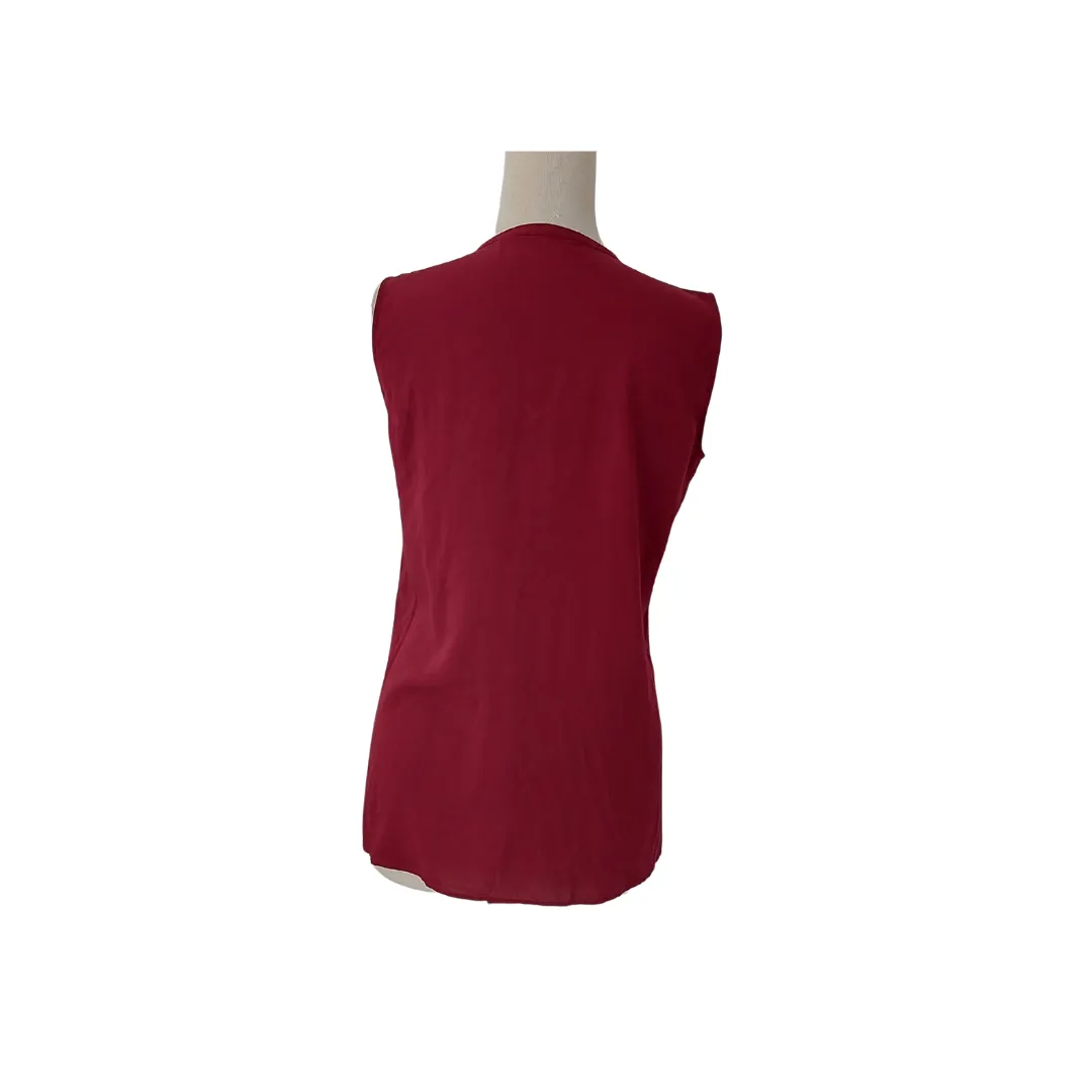 Uniqlo Maroon Sleeveless Top | Gently Used |