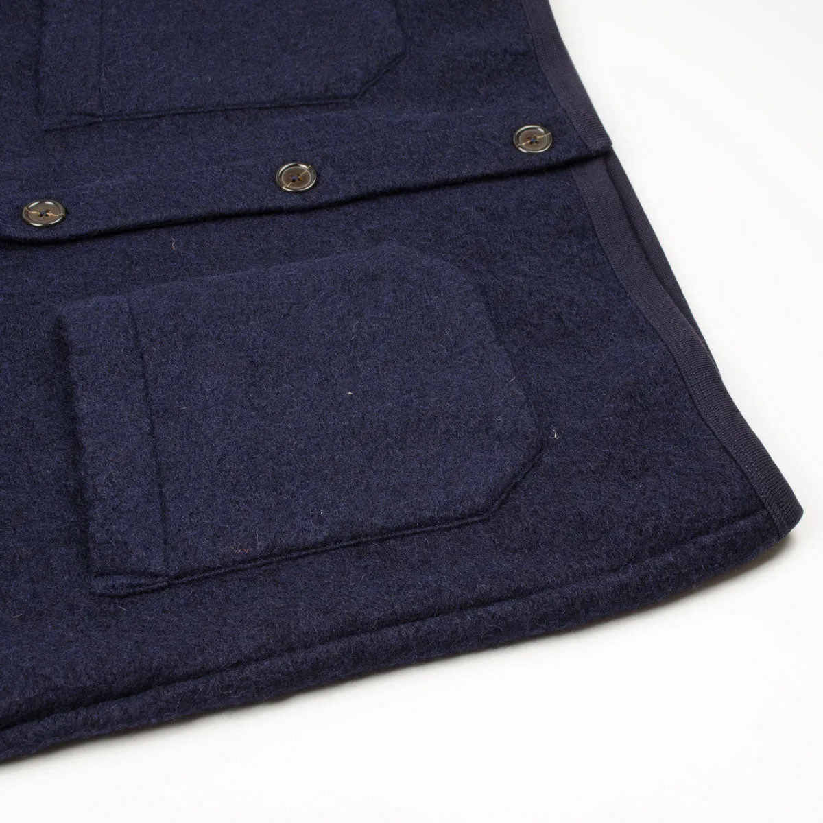 Universal Works - Cardigan Wool Fleece - Navy