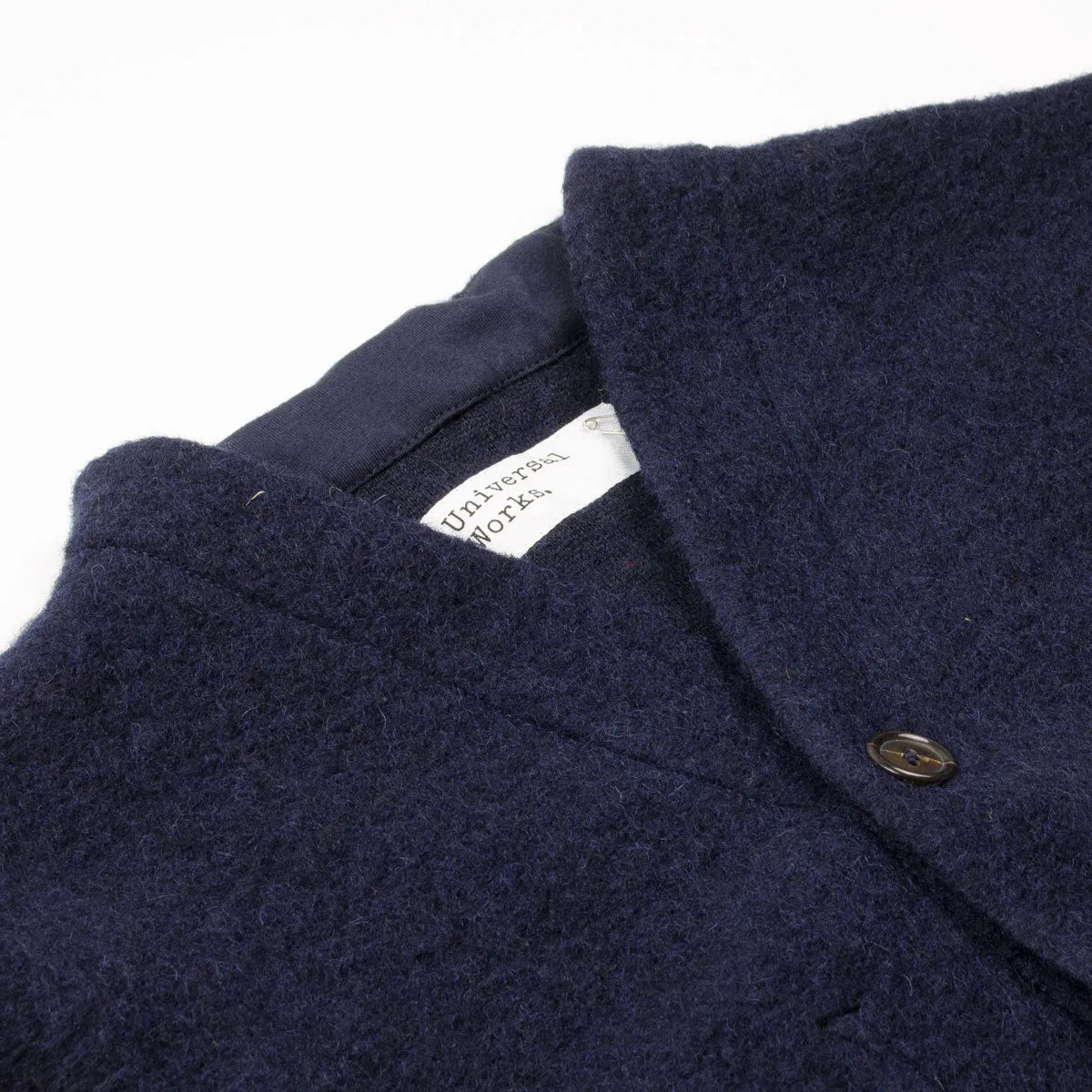 Universal Works - Cardigan Wool Fleece - Navy