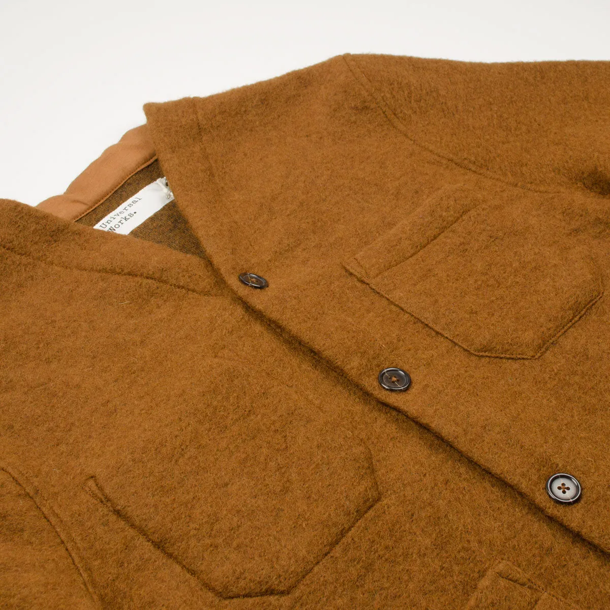 Universal Works - Cardigan Wool Fleece - Rust